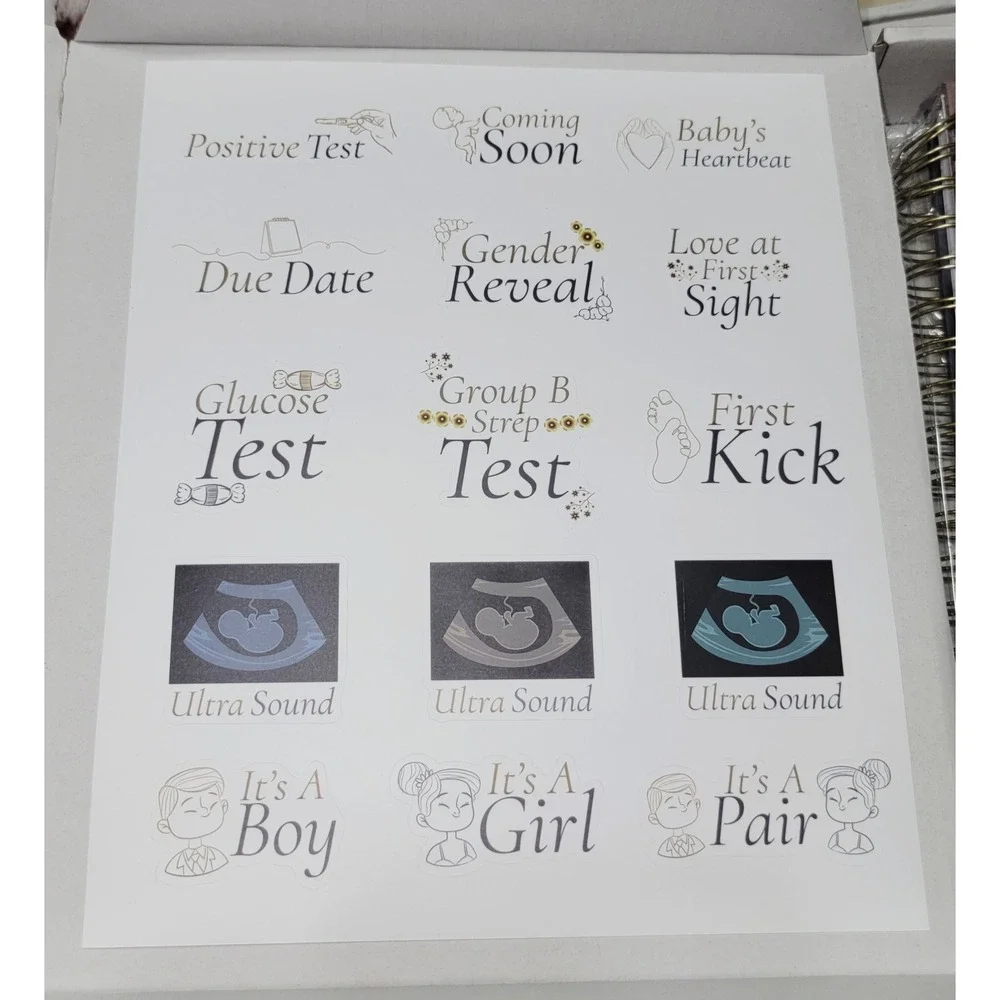Pregnancy Journal with Beautiful‎ Gold Pen